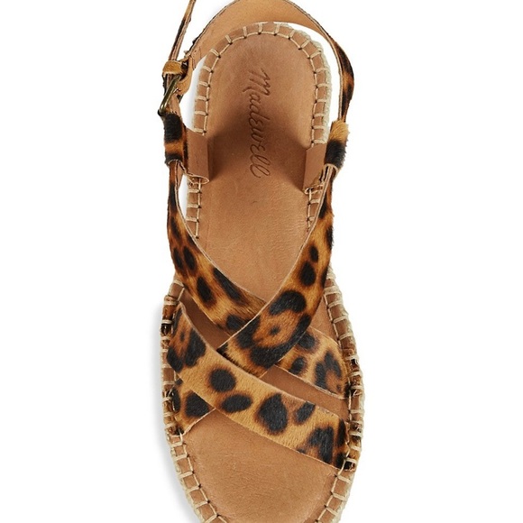 NIB Madewell Espadrille Sandals in Calf Hair - Picture 6 of 7